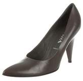 Thumbnail for your product : Prada Leather Pointed-Toe Pumps