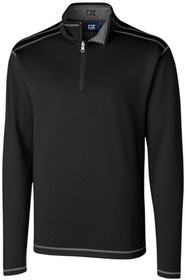 Cutter & Buck Men's Big & Tall Long Sleeves Evergreen Reversible Overknit Sweatshirt