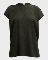 Thumbnail for your product : Eileen Fisher Sleeveless Side-Slit Plisse Top