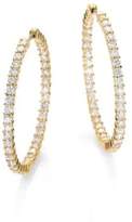 Thumbnail for your product : Roberto Coin Diamond & 18K Yellow Gold Hoop Earrings/2.5"