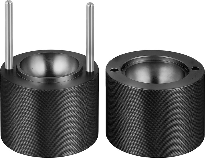 KFFKFF 2.4"/60 mm Ice Ball Press Ice Ball Maker Ice Press Kit for Whiskey Black