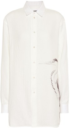 Jil Sander Heron printed cotton shirt