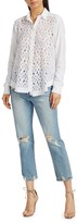 Thumbnail for your product : Wilt Mixed Lace Button-Up Shirt