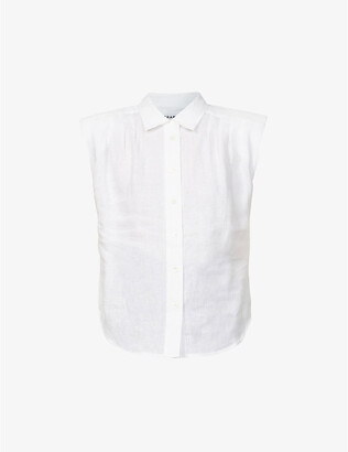 Frame Cassandra loose-fit linen shirt