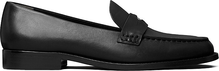 Tory Burch Women's Classic Brown Leather Penny Loafers