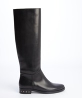 Thumbnail for your product : Lanvin black leather screw head detail riding boots