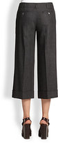Thumbnail for your product : Michael Kors Cuffed Wool Flannel Culottes