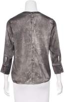 Thumbnail for your product : J Brand Printed Silk Top