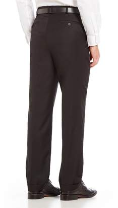 Roundtree & Yorke Travel Smart Ultimate Comfort Classic Fit Pleat Front Non-Iron Twill Dress Pants
