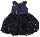Thumbnail for your product : La Stupenderia EMBELLISHED SHANTUNG & TULLE PARTY DRESS