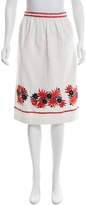 Thumbnail for your product : Suno Embroidered A-Line Skirt