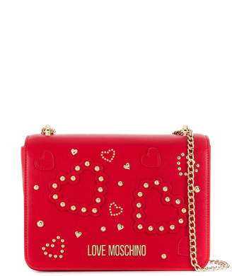 Love Moschino Studded Heart Shoulder Bag
