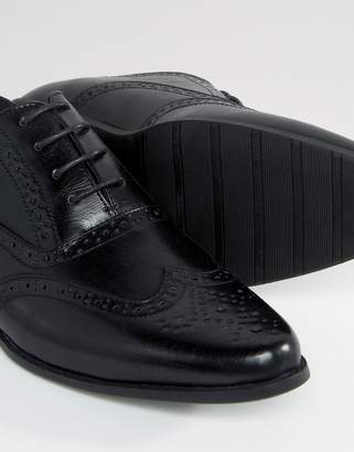 ASOS Brogue Shoes In Black