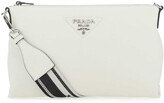 Thumbnail for your product : Prada Logo Plaque Zipped Shoulder Bag