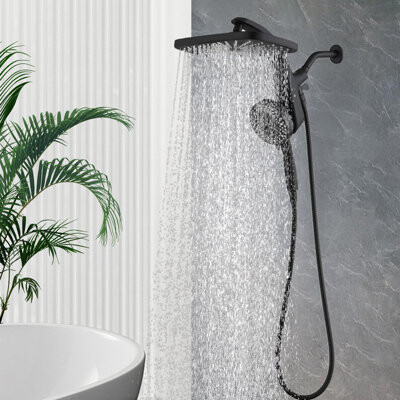 Jane Shower Head, Rain Shower Head With 10 Sprays Handheld Shower Head