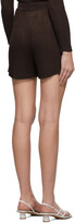 Thumbnail for your product : Calle Del Mar Brown Ribbed Shorts