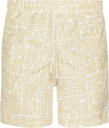 Bather Sand Wild Glyph Swim Trunks