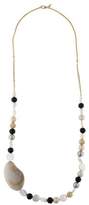 Thumbnail for your product : Alexis Bittar Pearl, Wood & Resin Liquid Silk Strand Necklace