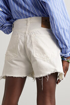 Thumbnail for your product : Denimist Nic Distressed Denim Shorts - White
