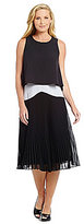 Thumbnail for your product : Donna Morgan Pleated Popover Dress