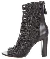 Thumbnail for your product : Alexandre Birman Leather Cutout Booties