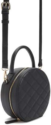 Forever 21 Quilted Faux Leather Circle Crossbody