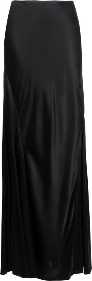 TOVE Celeste Cotton And Silk-blend Jacquard Maxi Skirt - Black - ShopStyle