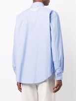 Thumbnail for your product : MSGM Logo-Embroidered Pinstripe Shirt