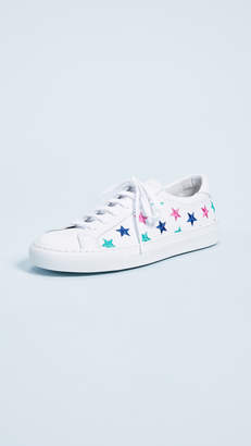 South Parade Stars Leather Lace Up Sneakers