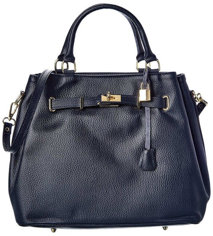 Italian Leather Satchel ShopStyle
