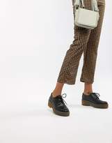 Thumbnail for your product : Monki lace up brogue in black
