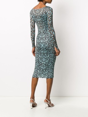 MAISIE WILEN Mixed Print Fitted Dress