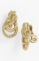 Thumbnail for your product : Anne Klein Interlock Knot Clip Earrings