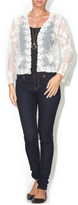 Thumbnail for your product : En Creme Lace Butterfly Cardigan