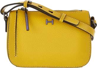 Halston H By H by Pebble & Smooth Leather Mini Crossbody Bag