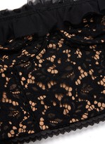 Thumbnail for your product : Jonathan Simkhai Off Shoulder Ruffle Trim Lace Top