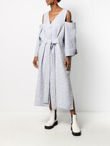 Thumbnail for your product : Henrik Vibskov Cold-Shoulder Belted Dress