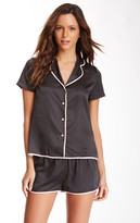 Thumbnail for your product : Betsey Johnson Sultry Satin PJ Shirt & Short Set