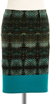 Thumbnail for your product : Lord & Taylor Petite Snake Ponte Pencil Skirt
