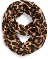 Thumbnail for your product : Lulu Leopard Print Infinity Scarf (Juniors)