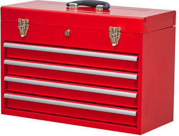 17 Stories Metal Tool Box With 4 Drawers Portable Steel Tool Chest With Metal Cylinder Lock And Latch Closure Liner Powder Coating Suitable For Garage Wareho