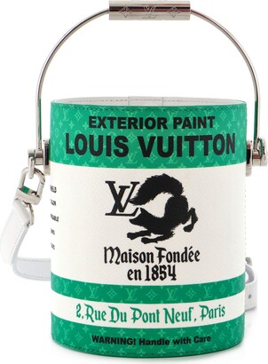 Louis Vuitton Orange Monogram Canvas LV Paint Can Bucket Bag Louis