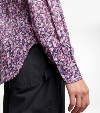 Marant Etoile Mexika printed cotton blouse