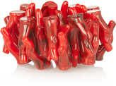 Thumbnail for your product : Kenneth Jay Lane Coral-effect bracelet