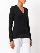 Thumbnail for your product : Versace Jeans strass detail V-neck top