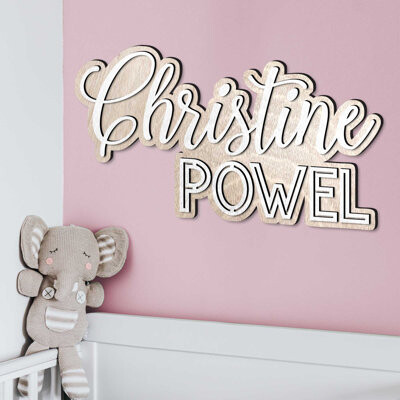 Red Barrel Studio Personalized Name Sign Wall Décor