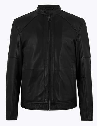 Marks and Spencer Leather Biker Jacket