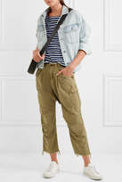 Thumbnail for your product : J.Crew Striped Slub Cotton-blend Jersey Top