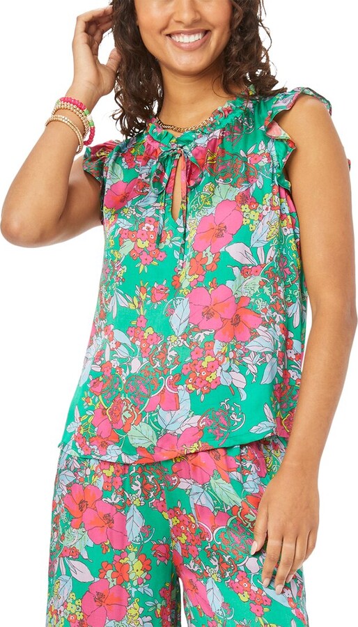 Roller Rabbit Ashbury Floral Steffie Top