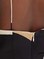 Thumbnail for your product : Raquel Diniz Capri Abstract-stripe Satin Midi Dress